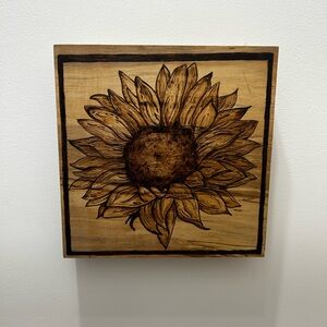 Rustic Sunflower Wooden Wall Art